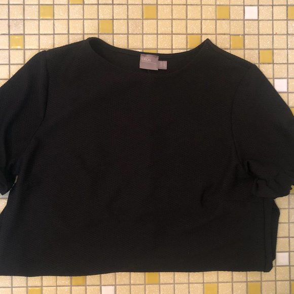 ASOS Textured Shift Dress with Puff Ball Sleeve - Picture 3 of 3